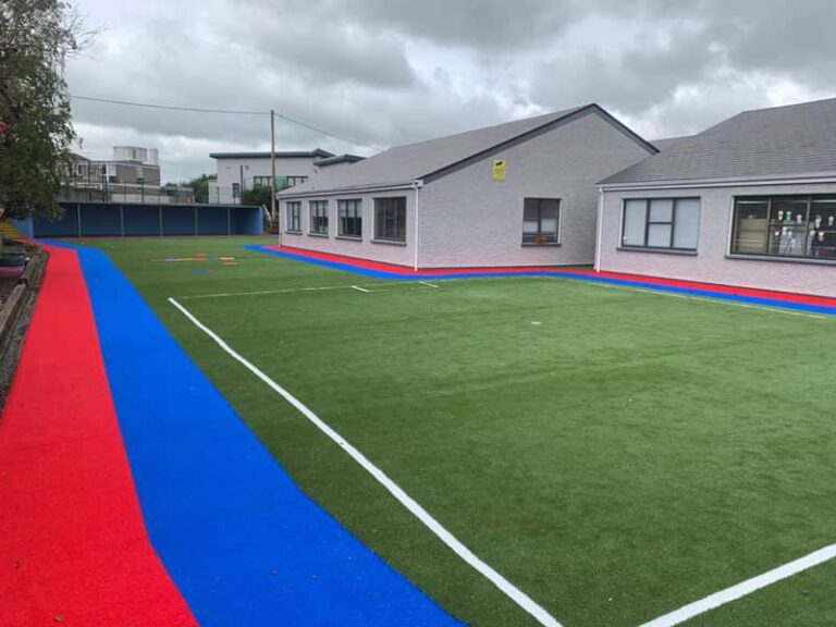 image of school playground after artificial grass