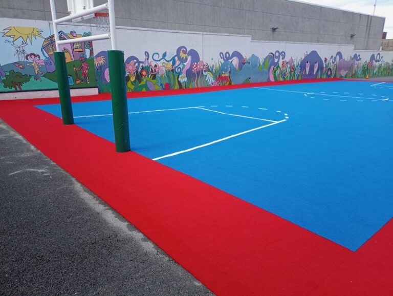 Dominican Primary School after artificial grass installation