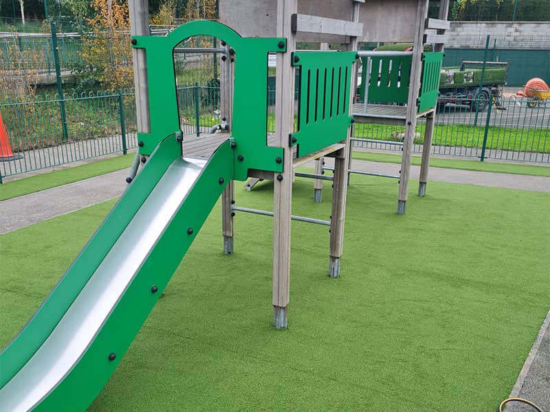 Image of Artificial grass playground Clonee School