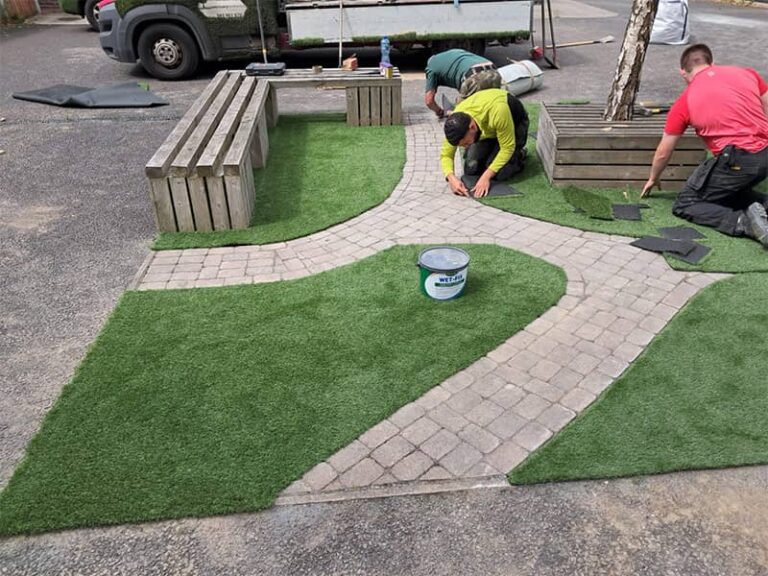 Image of Artificial Grass Holywell Educate Together ASD Sensory Playarea