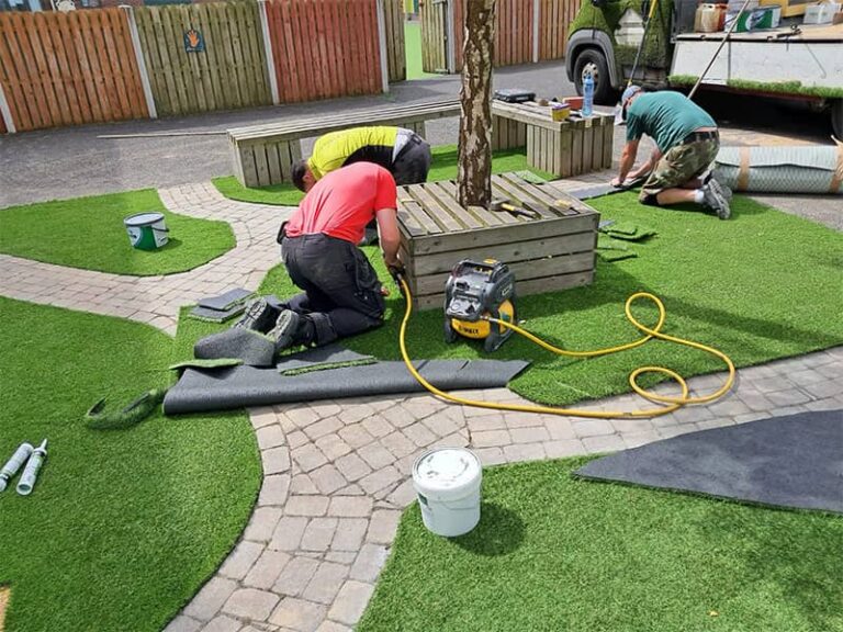 Image of Artificial Grass Holywell Educate Together ASD Sensory Playarea