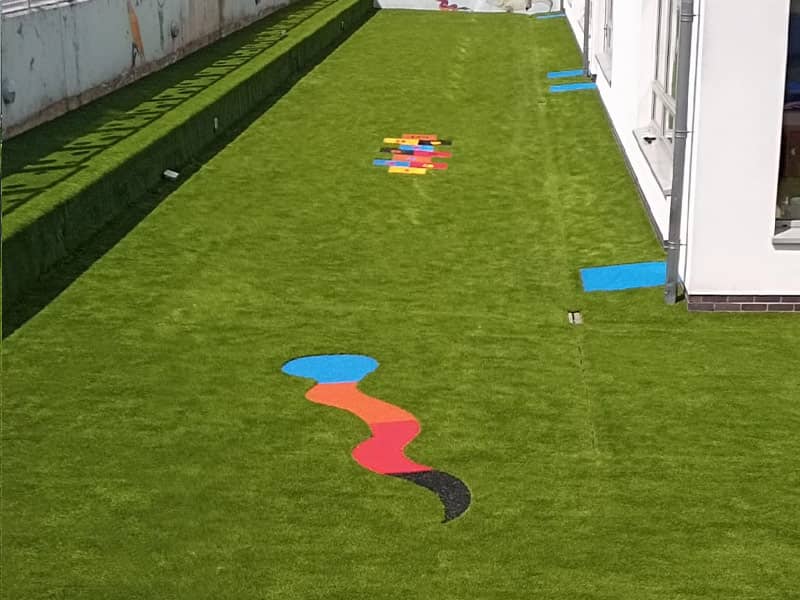 Image of Artificial Grass Willow Park School ASD Sensory Play Ground