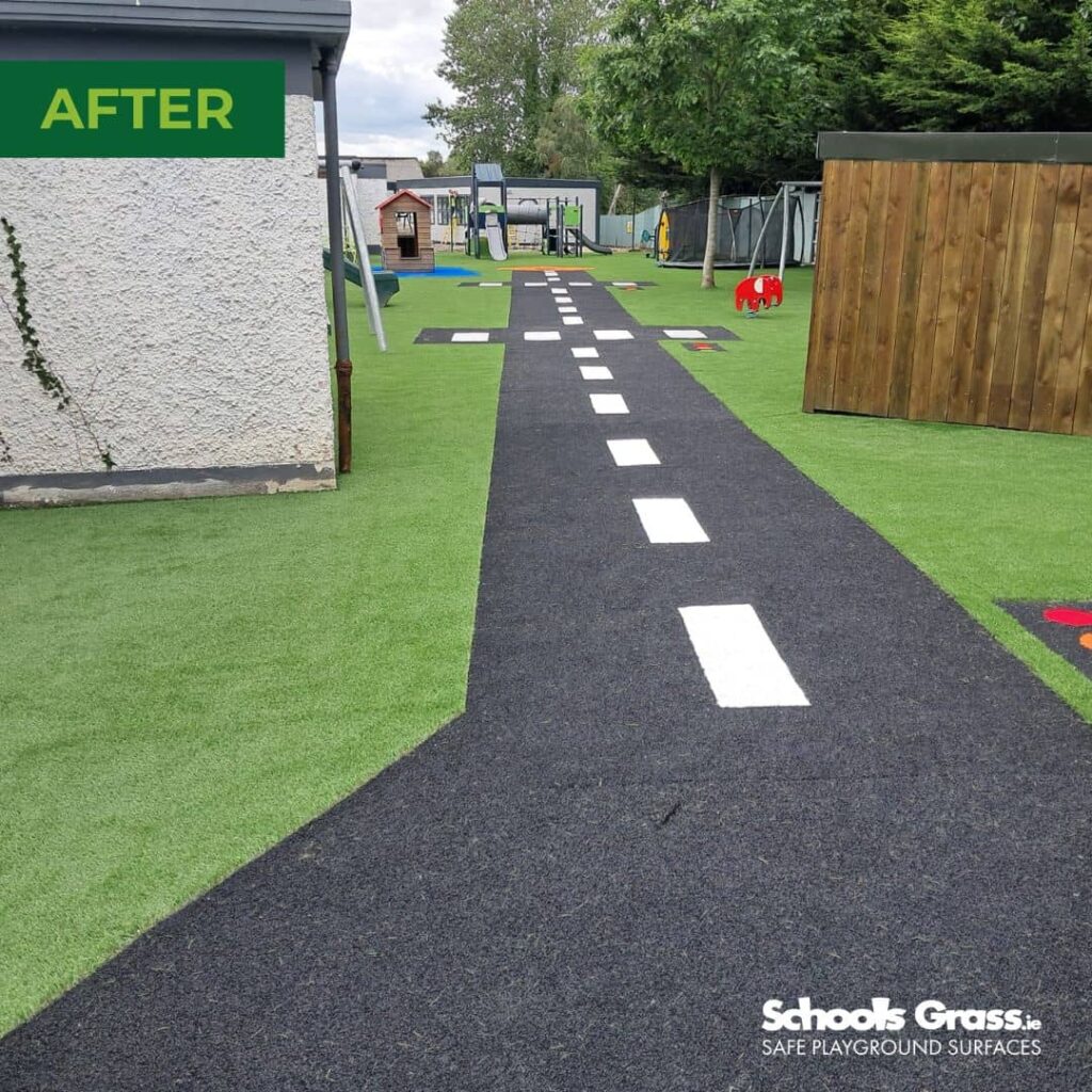 image of schools grass Saplings Special School AFTER