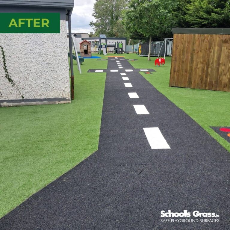 image of schools grass Saplings Special School AFTER