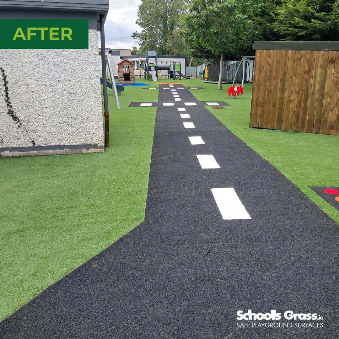 image of schools grass Saplings Special School AFTER