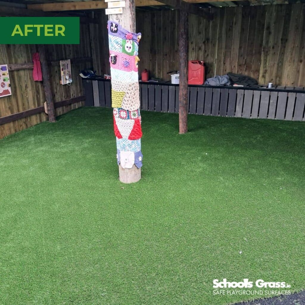 image of schools grass Saplings Special School AFTER