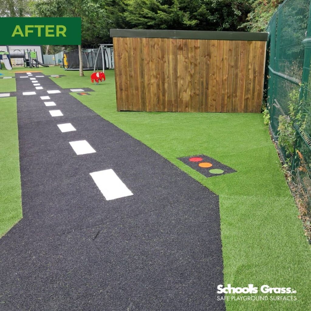 image of schools grass Saplings Special School AFTER