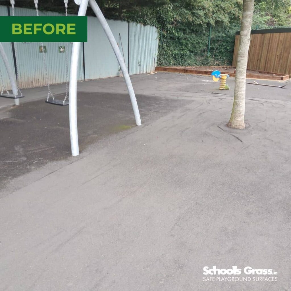 image of schools grass Saplings Special School BEFORE