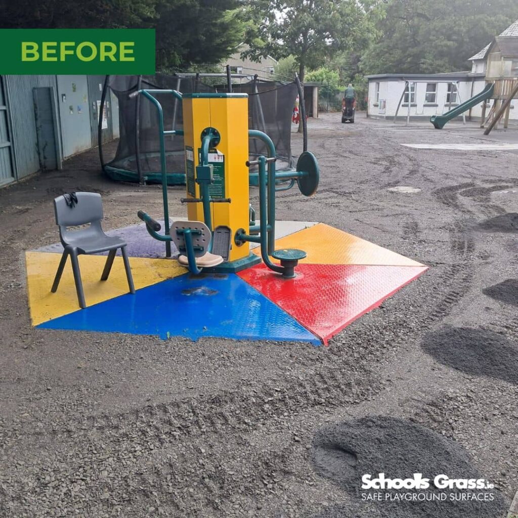 image of schools grass Saplings Special School BEFORE