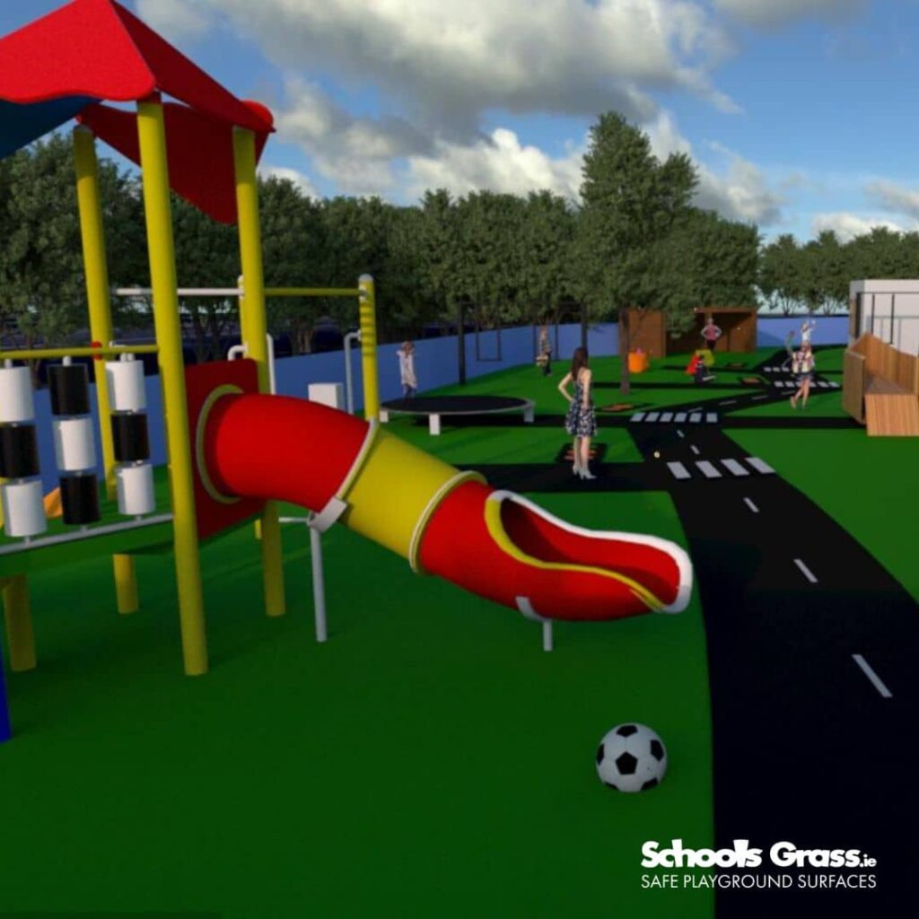 image of schools grass Saplings Special School RENDER