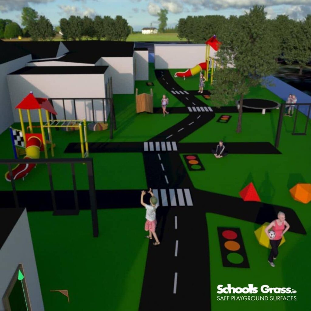 image of schools grass Saplings Special School RENDER