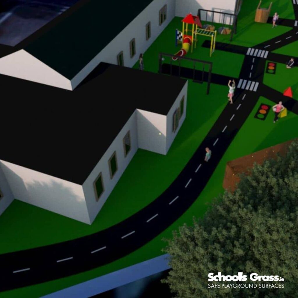 image of schools grass Saplings Special School RENDER
