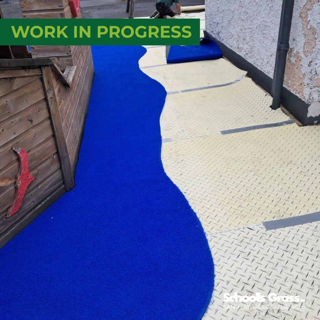 image of schools grass Saplings Special School WIP